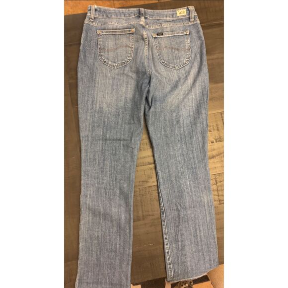 Lee Straight Leg Regular Fit Mid Rise - Sz 12 - Picture 3 of 10
